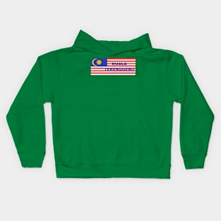 Kuala Terenggenu City in Malaysian Flag Kids Hoodie